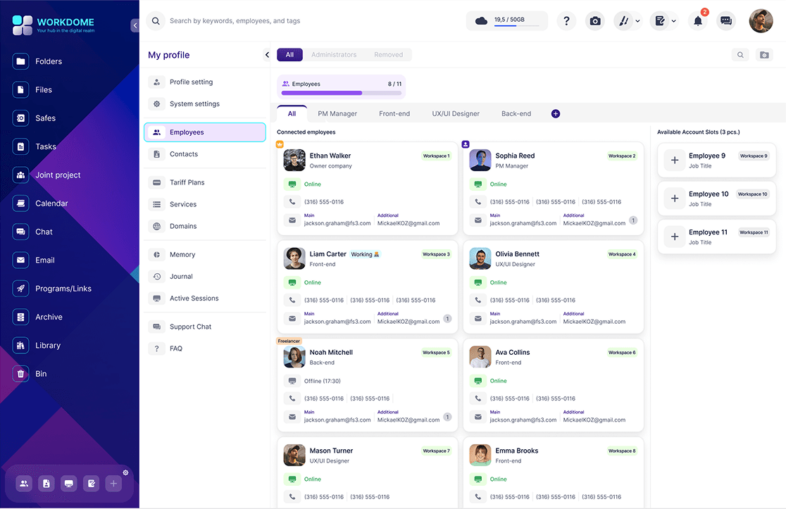 Team workspace setup