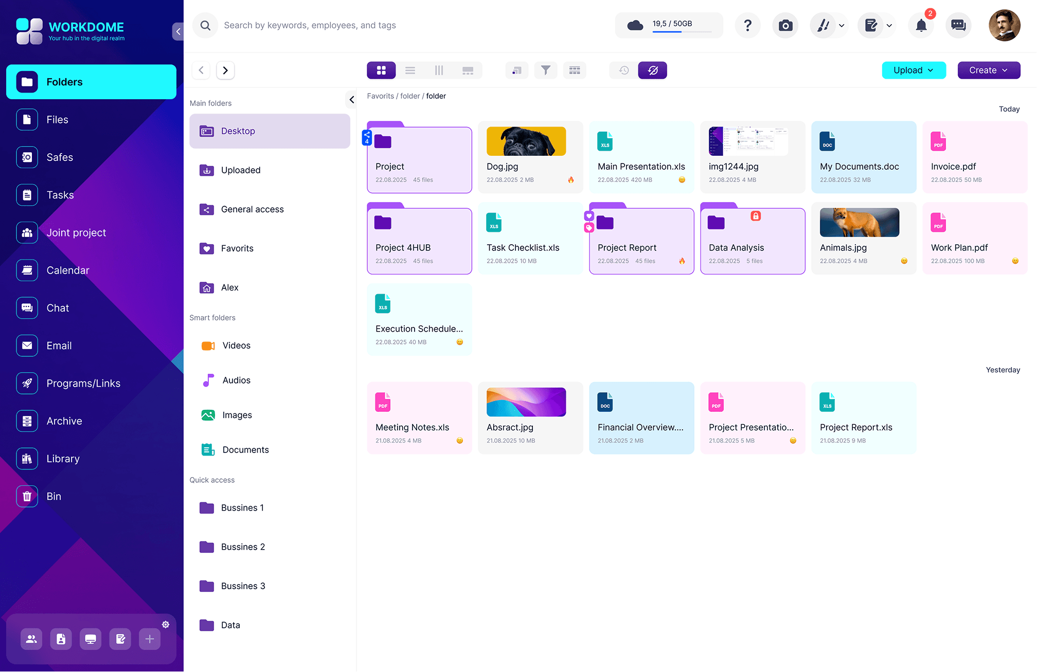 Providing access for downloaded files